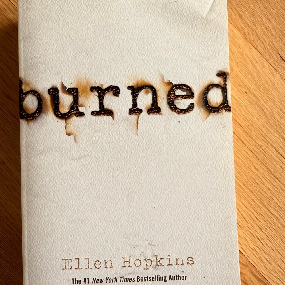 Ellen Hopkins 'Burned' Book - White Cover